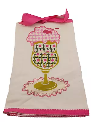 Nwt Vera Bradley Tea Kitchen Towel Olivia Pink Sundae • $10.99