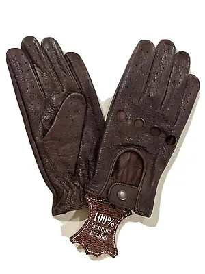 Men's Chauffeur  Real Leather Car Driving Gloves • $13.99