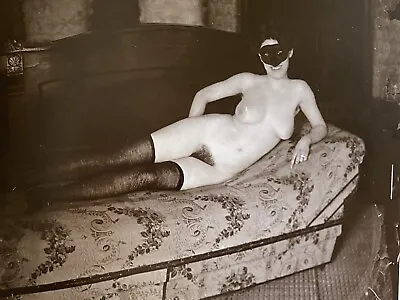 1912 Vintage EJ BELLOCQ New Orleans Female Prostitute Photo Engraving Art 13x16 • $99