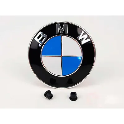 Emblem 82 Mm Blue White Tailgate Trunk Bonnet For BMW +2x Rubber Grommets • $9.57