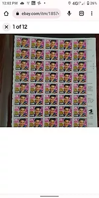 USPS Elvis Presley Stamps Rock & Roll 1992 Full Sheet Of 40 - 29 Cent • $300