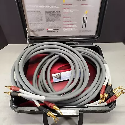 Monster Cable M Series MI.2s Speaker Cables 15ft Pair 24k Gold Tip Conn. Case • $449.98