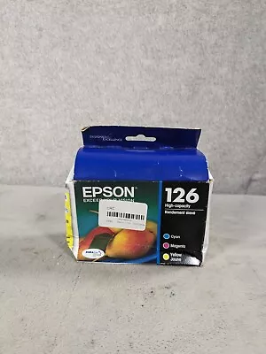 Genuine Epson 126 High-Capacity Ink Cartridge Cyan/Magenta/Yellow Exp 02/2015 • $19.98