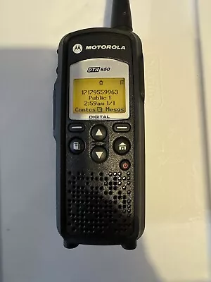 1 Very Clean Motorola DTR650 Digital Portable With Accessories • $165