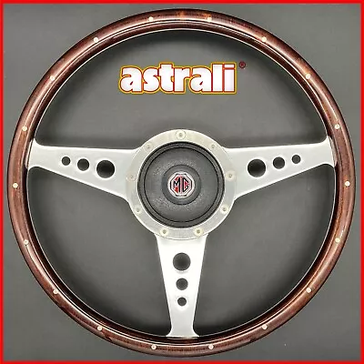 MGB Roadster 14  Wood Steering Wheel + Boss Kit Fits 1970-1981 - Astrali Monza • $180.22