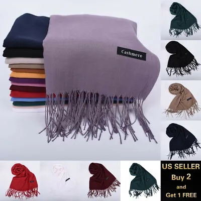 28  100% Cashmere Womens Men Winter Warm Soft Scarf Scarves Wrap Wool • $6.89