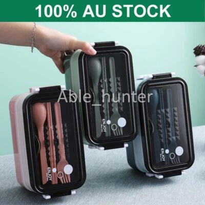 $17.79 • Buy Bento Box Lunch Containers Food Microwave Stainless Portable Dinnerware 2-Tier