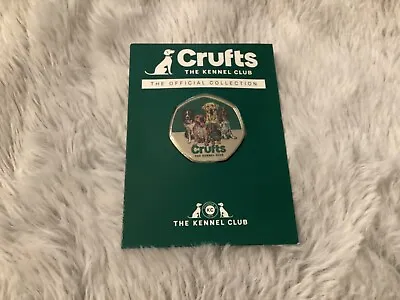 The Official Crufts Dog Kennel Club Commemorative 50p Shape Colour Coin • £8.99