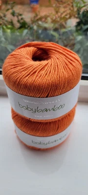 £8.99 • Buy Sirdar Snuggly Baby Bamboo Dk Yarn Wool 2x 50g Orange