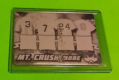 Babe Ruth Mickey Mantle 2021 Leaf Lumber #1/1 Plate SP 1 Of 1 Ted Williams Mays • $168.75