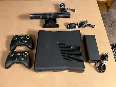 $20 • Buy Xbox 360 S Slim Console 250GB, 2 OEM Controllers, Power, TESTED!