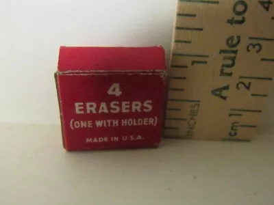 Vtg.  Esterbrook Eraser No. PE 2  (4 Erasers In Original Box) • $6.99
