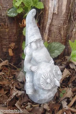 $31.95 • Buy Latex Gnome On Owl Mold Plaster Concrete Cement Mould  5.5 H X 2.5 W