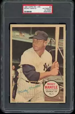 1967 Topps Pin-Ups #6 Mickey Mantle PSA 0 Auth Yankees  (7202) • $110