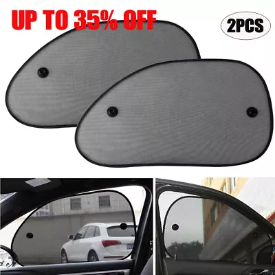 2x Universal Car Sun Mesh Blind Rear Window UV Protector Sun Shade For Baby Kids • £3.12