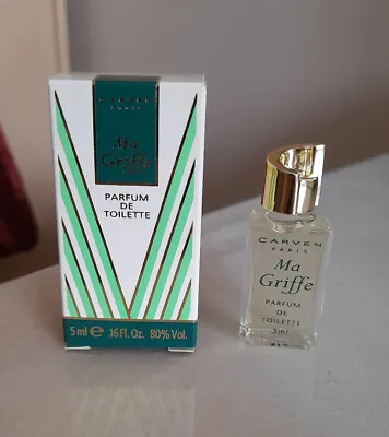 £15 • Buy Ma Griffe By Carven Parfum De Toilette 5ml Vintage Miniature In Box
