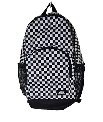 Vans Checkerboard Backpack~Full Size~Water Bottle Pockets~Padded Straps • $24