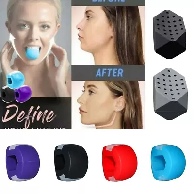 Jaw Line Jawline Trainer Muscle Exerciser Chew Ball Breaker Face Masseter Shaper • £3.99