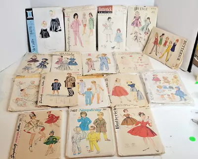 Vintage Sewing Patterns Lot Of 17 1940's-70's Infants Children Teens • $49.99