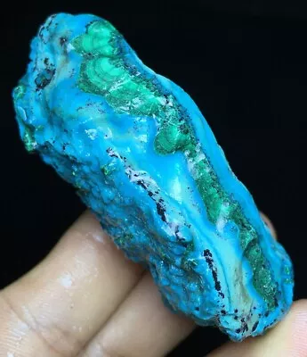 79g  Natural Genuine Chrysocolla Shattuckite Malachite Green Crystal Stone K754 • $2.25