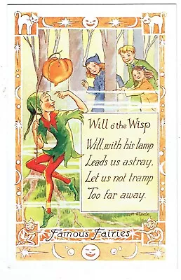 J. Salmon Famous Fairies R. Steele Postcard ''will Of The Wisp'' • £1.49