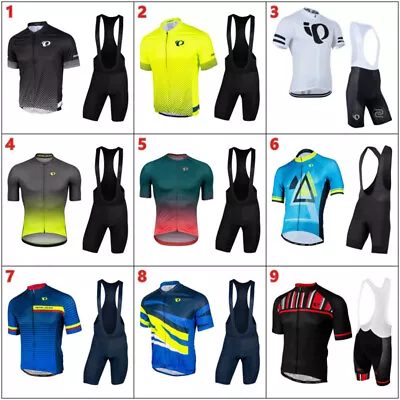 PEARL IZUMi Cycling Jersey Bicycle Clothing MTB Bike Racing Gel Bib Shorts Set • $25.99