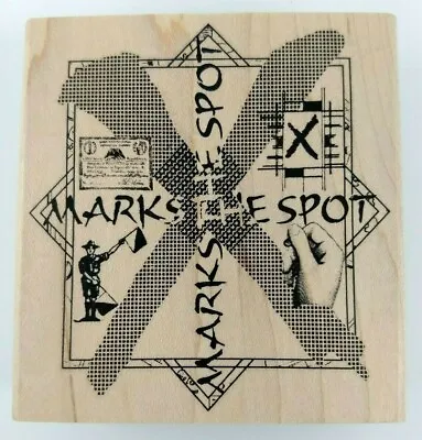 Stampers Anonymous M2-1138 'X MARKS The SPOT' Military Signal Flags Stamp NEW • $11.99