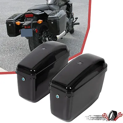 Motorcycle Hard SaddleBags For Honda Shadow Phantom 750 Spirit 750 RS 750 • $85.90