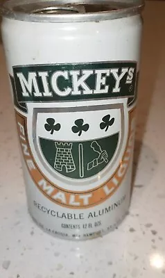 Mickeys Malt Liquor Aluminum Pull Tab Beer Can Heileman Brewing Co. Wis. • $3.95