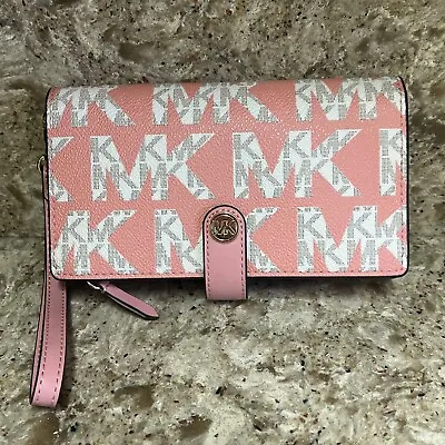 Michael Kors Primrose Multi Leather Snap Wallet Phone Nwot • $150