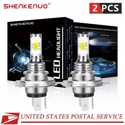 SKN H4 HB2 9003 LED Headlight Hi/Low Beam Bulbs Conversion Kit 4000LM 35W • $17.99