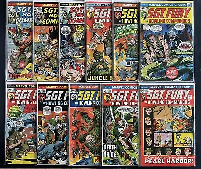 Sgt Fury & His Howling Commandos Lot 11 #101 106 109-117 Marvel Comics 1972-74 • $9.99