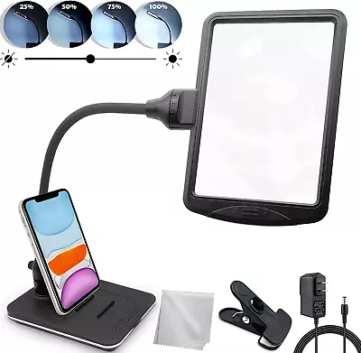 4X Gooseneck Magnifying Lamp Lighted With 28 SMD Leds Table Desktop Standing Ho • $78.11