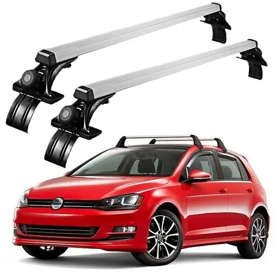 $150.98 • Buy For VW Golf MK4 MK5 MK6 MK7 Top Roof Rack Cross Bar Luggage Carrier Aluminum US
