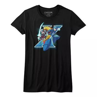Mega Man X And Zero Capcom Video Game Women's Fitted T Shirt  • $23.50