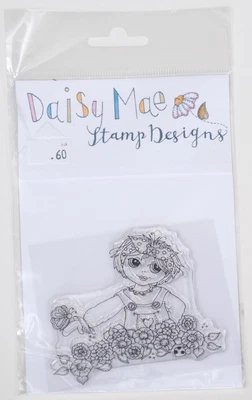 £5.99 • Buy Daisy Mae Designs Butterfly Girl With Flowers Rubber Stamp Card Making Crafts