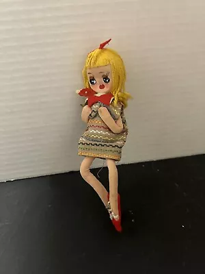 Vintage 1960's Stockinette Pose Music Box Doll Snap On Japan Doll Only • $15