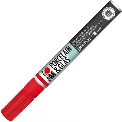 Marabu Porcelain/Glas Painter Marker Pen 1-2mm Cherry • £6.79