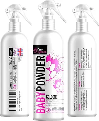 £13.09 • Buy Baby Powder Cologne Perfume For Dogs - Long Lasting Deodorizer For Dogs   Aloe