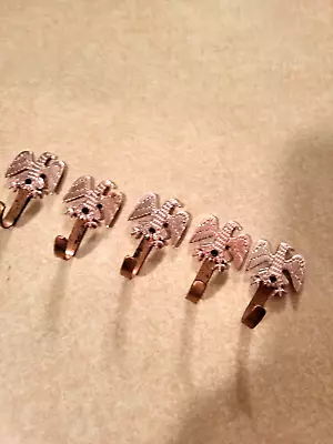 Vintage Small Eagle Hooks -lot Of 5 Matching Hooks • $9.99
