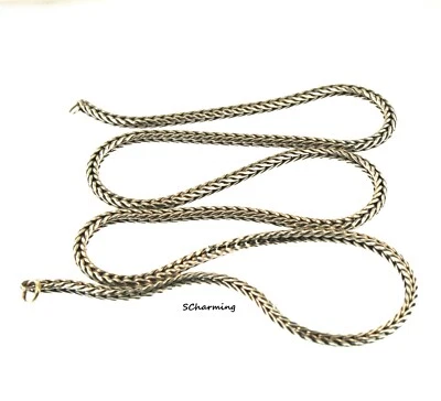 $127 • Buy Authentic Trollbeads Silver 15.0  (14.0  Actual) Chain Necklace 13240 
