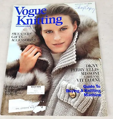 Vintage Vogue Knitting International Knitting Magazine Winter Special 1989 • $22.99