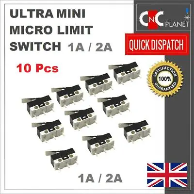 Mini Micro Limit Switch Ultra Small 1A Or 2A Leve Type 3D Printer PACK OF 10 • £3.99