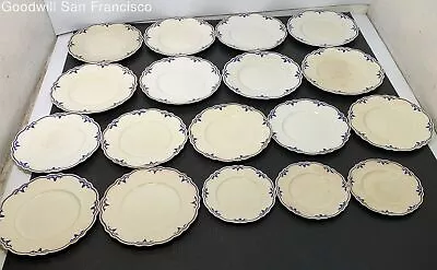 Vintage Lot Of 18 W. H. Grindley & Co. Serving Plates Kitchenware White Cream • $29.99