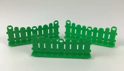 My Little Pony G1 Show Stable Green Fence Replacement Pieces 3pc Lot Hasbro MLP • $11.16