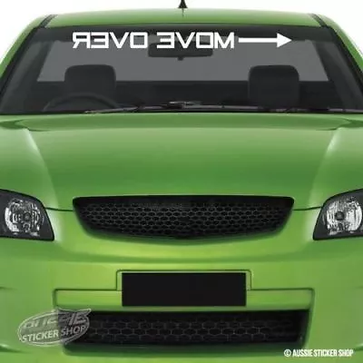 Move Over Reverse Arrow Windshield Sticker • $11.27