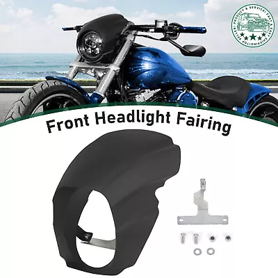 For Harley Breakout 18-23 Black Motorcycle Front Headlight Fairing Cowl Cover • $39