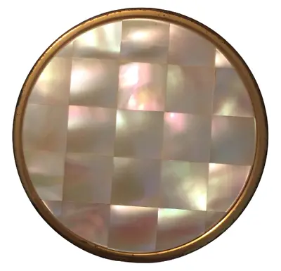 Vintage Max Factor Mother Of Pearl Compact Creme Puff. Empty Compact • $59.99