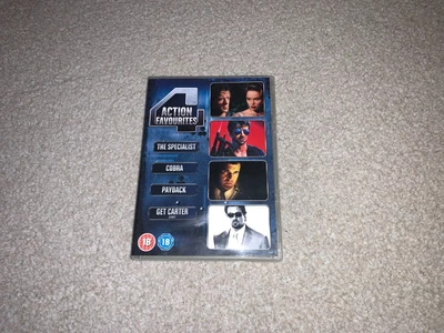 £2 • Buy 4 Action Favourites - R2 Dvd Set Cobra Specialist Payback Get Carter Stallone