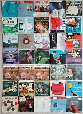 45 RPM Records - 35 Vinyl Singles & Sleeves - Vintage 1950s Pop Jazz Big Band • $30